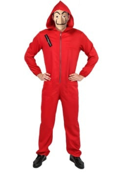 Money Heist Style Adult Costume & Mask