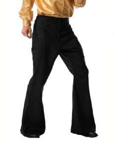 Mens Disco Flares - Black