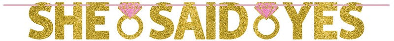 Engagement Letter Banner - She Said Yes - 3.65m