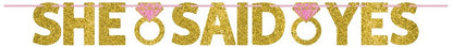 Engagement Letter Banner - She Said Yes - 3.65m
