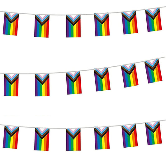 Progress Pride Flag Bunting - 3.6m
