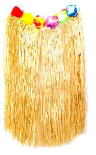 Hawaiian Hula Skirt Natural - 60cm