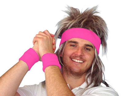 Tennis Sweatbands - Neon Pink