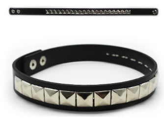 Punk Studded Choker - Square Studs