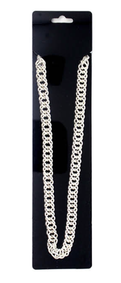 Metallic Silver Chain Necklace