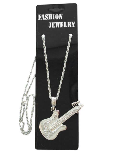 Guitar Necklace - Silver