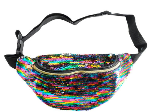 Rainbow Sequin Bum Bag