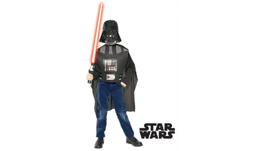 Star Wars Darth Vader Kid's Costume Mask, Top & Lightsaber