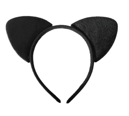 Black Cat Ears on Headband