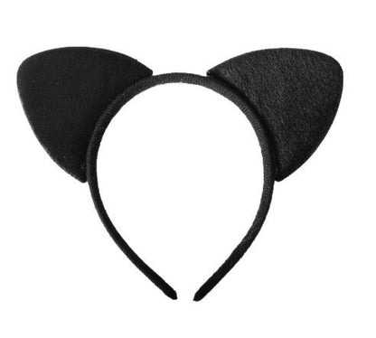 Black Cat Ears on Headband