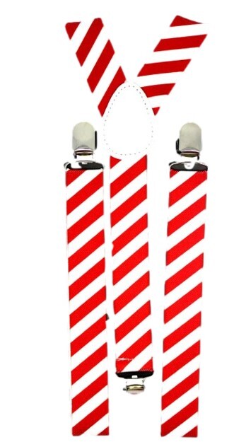 Braces - Christmas Candy Cane Stripe