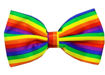 Rainbow Stripe Bow Tie