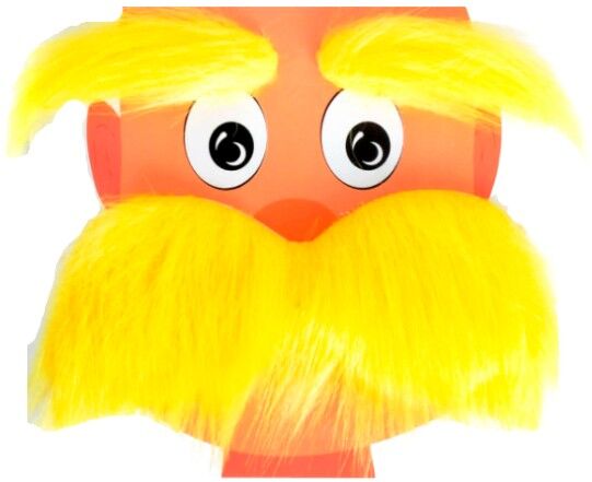 Lorax Inspired Yellow Eyebrows & Moustache Set