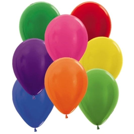 Sempertex 30cm Metallic Asstd Latex Balloons - 25 Pk