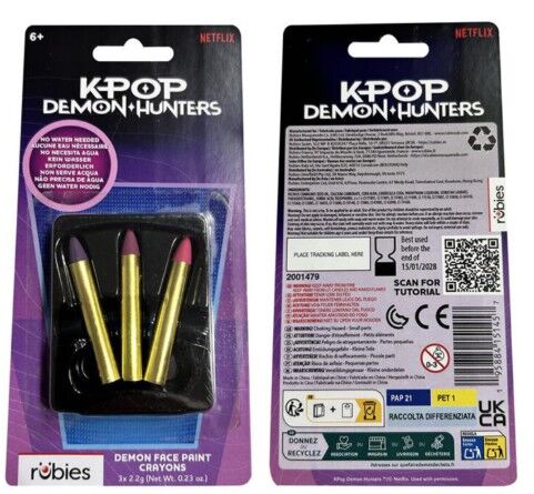 KPop Demon Hunters Face Paint Set