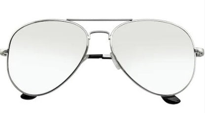 Aviator Glasses - Silver Mirror