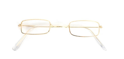 Santa Glasses - Gold Rectangle