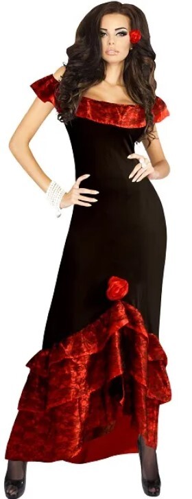 Salsa Day of the Dead Adult Costume