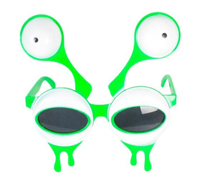 Deluxe Green Alien Party Glasses