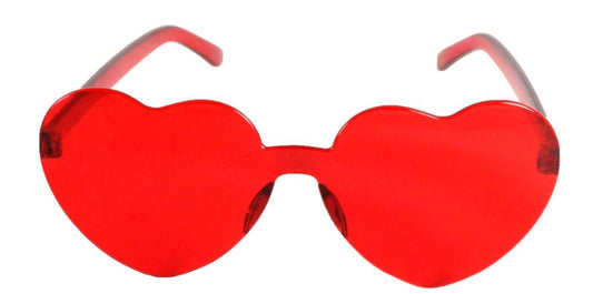 Love Heart Glasses - Red