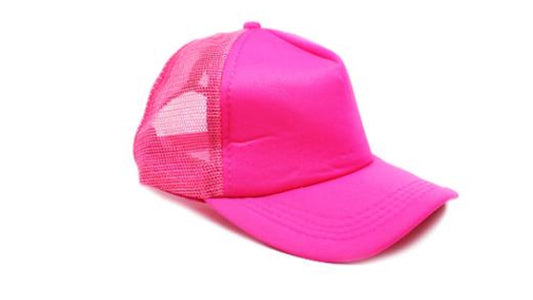 80s Fluro Cap - Neon Pink