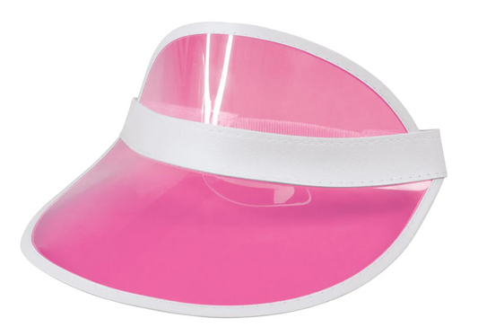 Retro Tennis Visor - Pink