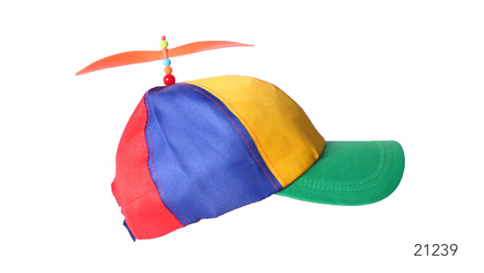 Tweedle Style Rainbow Propeller Cap