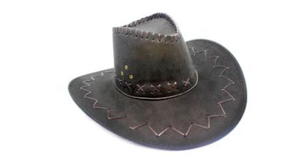 Cowboy Hat - Black Stitch Trim