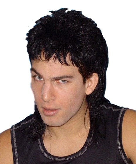 Mullet Wig - Black
