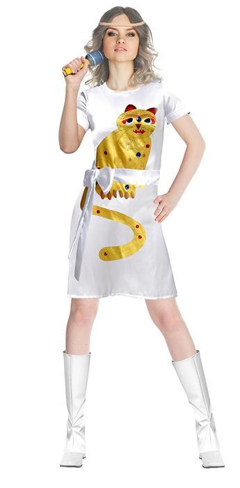 Abba Yellow Cat Women's Costume