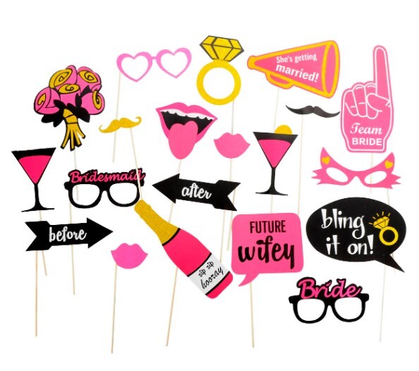 Hen's Party Team Bride Photo Booth Props