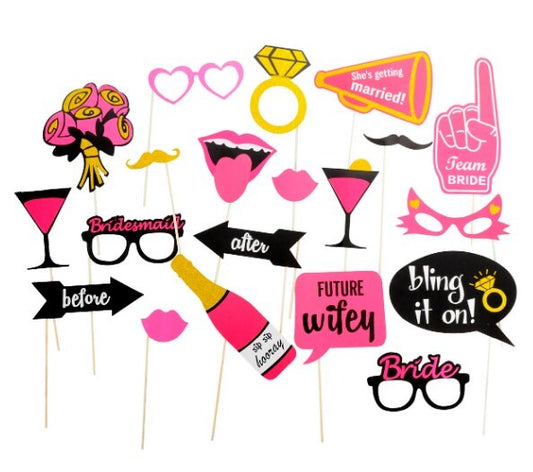 Hen's Party Team Bride Photo Booth Props