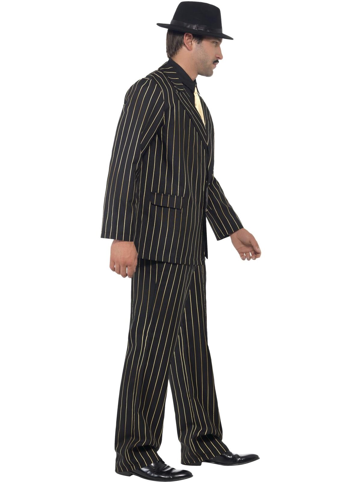 Gold Pinstripe Gangster Adult Costume