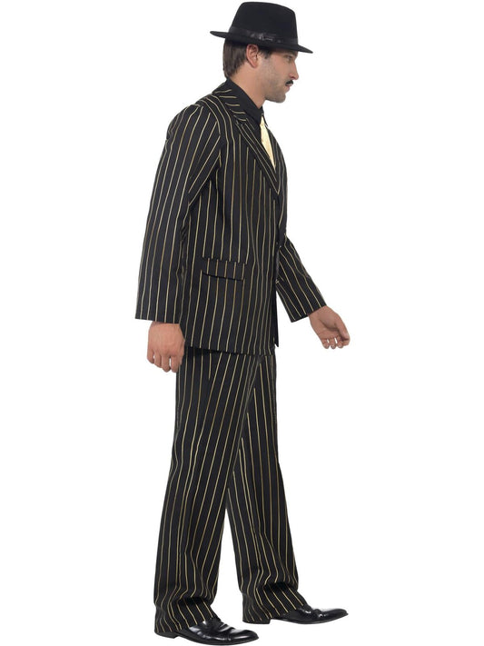 Gold Pinstripe Gangster Adult Costume