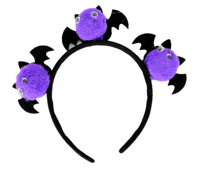 Cute Purple Bats Headband