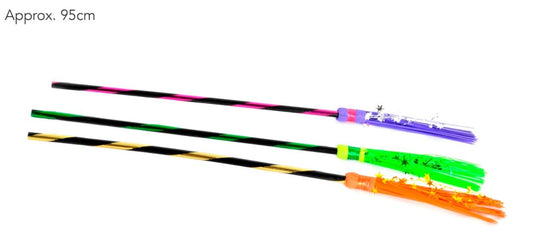 Assorted Star Sparkle Witch Broom - 95cm