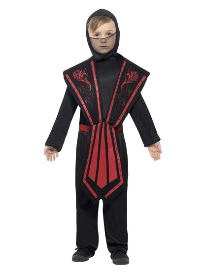 Black & Red Ninja Kid's Costume