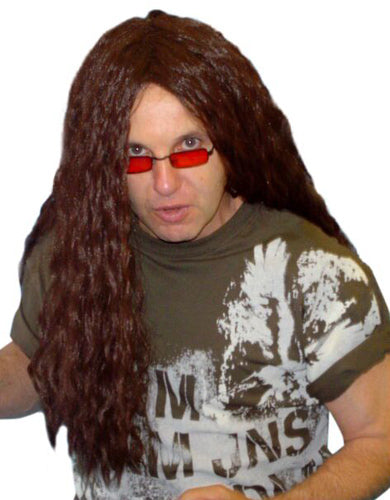 Heavy Metal Rocker Wig - Brown