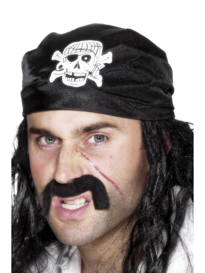 Pirate Bandana - Black Skull Print