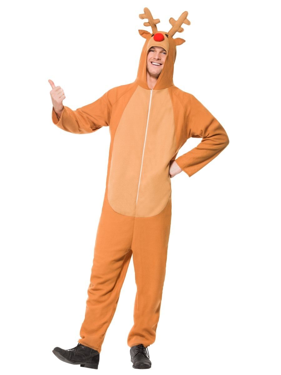 Reindeer Onesie Adult Costume