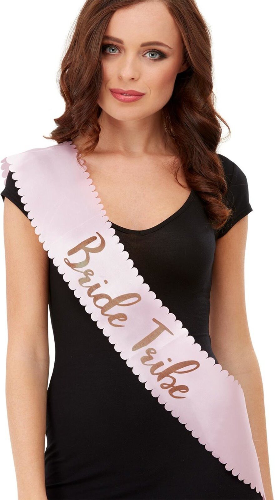 Bride Tribe Sash - Pink & Gold