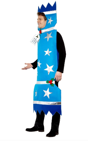 Christmas Cracker Adult Costume - Blue