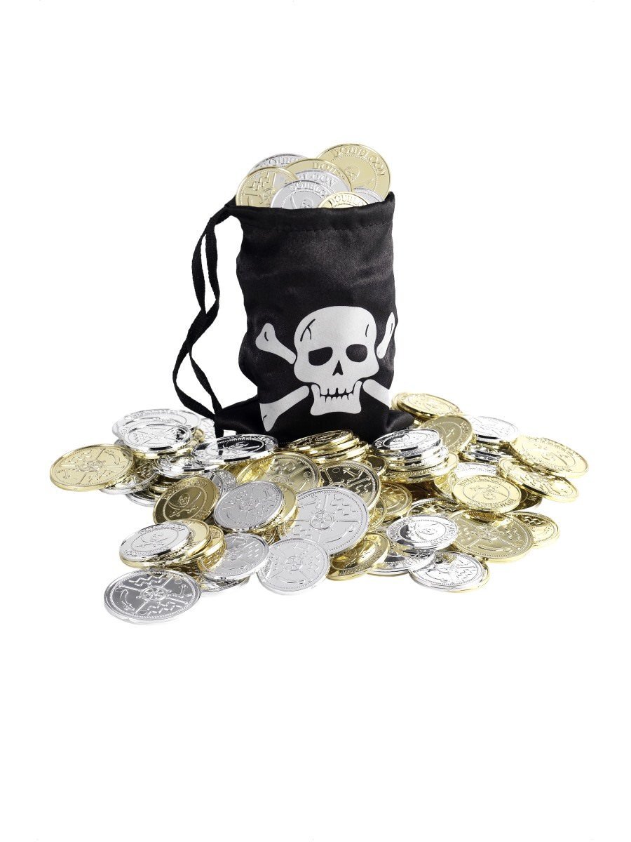 Pirate Treasure Bag with Coins