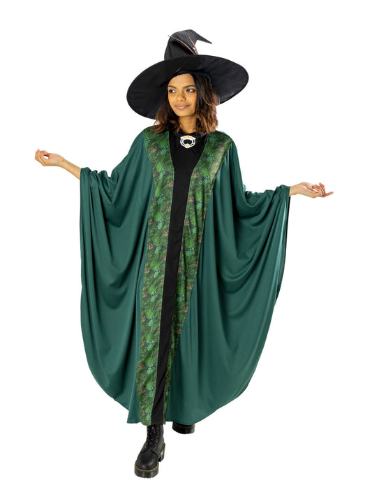 Professor McGonagall Adult Hat & Robe - One Size Fits Most