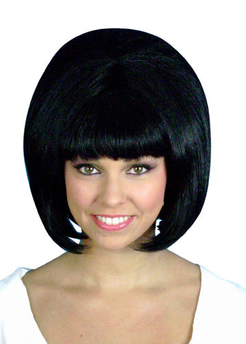 Short Black Beehive Wig