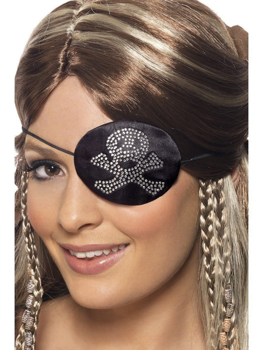 Pirate Eyepatch - Diamonte Skull & Crossbone