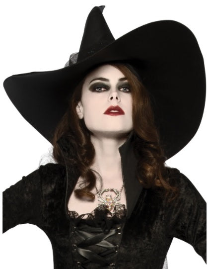 Classic Black Oversized Witches Hat