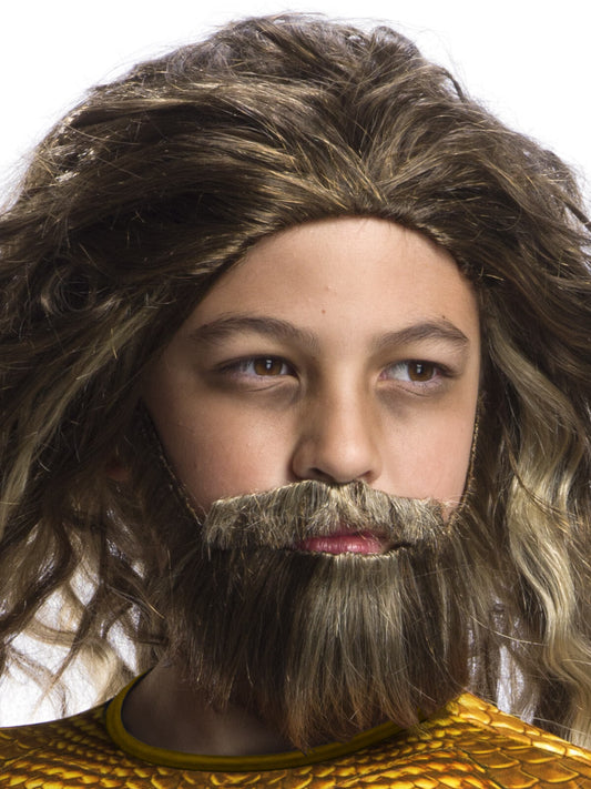 Aquaman Kid's Wig & Beard Set