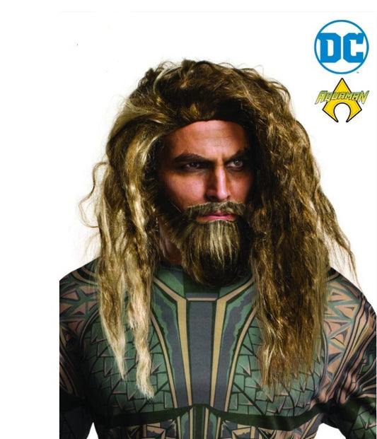 Aquaman Adult Wig & Beard Set
