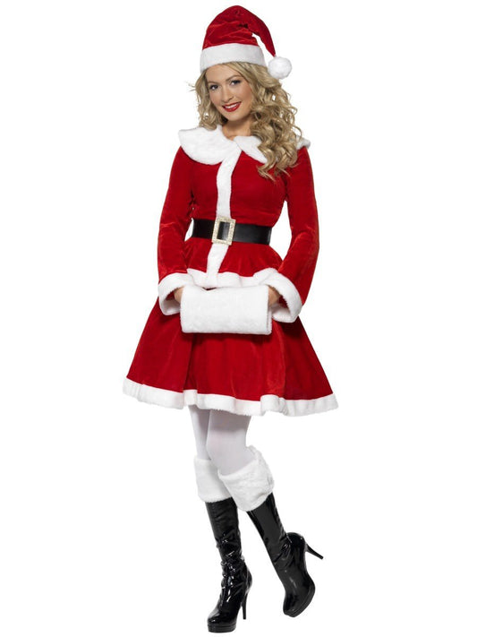 Miss Santa with Muff Adult Costume